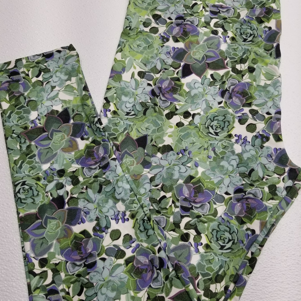 TC2 Lularoe Succulent leggings plants gardening